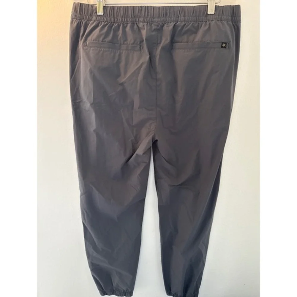 Banana Republic Men's Gray Jogger Pants Size Large 36x28 Athleisure Travel Vacay